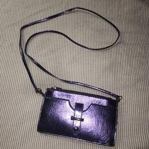 Blue Metallic Purse NWOT